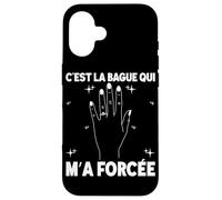 Bague Qui m'a Forcé EVJF Future Mariée Enterrement Vie Coque pour iPhone 16