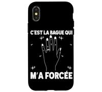 Bague Qui m'a Forcé EVJF Future Mariée Enterrement Vie Coque pour iPhone X/XS