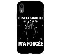 Bague Qui m'a Forcé EVJF Future Mariée Enterrement Vie Coque pour iPhone XR