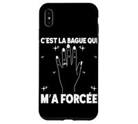 Bague Qui m'a Forcé EVJF Future Mariée Enterrement Vie Coque pour iPhone XS Max