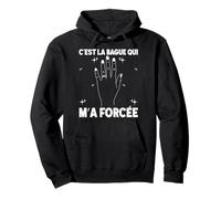 Bague Qui m'a Forcé EVJF Future Mariée Enterrement Vie Sweat à Capuche