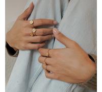 Bague réglable astro doré - gemeaux