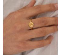 Bague réglable astro doré - scorpion