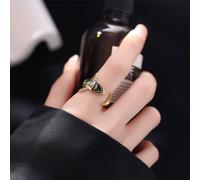 Bague Réglable Avec Motif Requin Inf Anneaux Spinner Pour Femmes Or