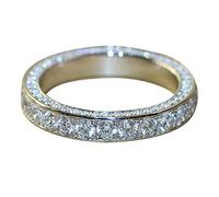 Bague Reglable dames pleines bagues dames bijoux bagues classiques filles compagnon doigt (D, One Size)