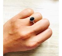 Bague réglable margaux onyx argent