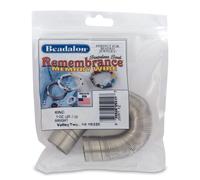 Bague ronde en fil de m moire en acier inoxydable Beadalon Remembrance, brillant, 28 g, environ 195 bobines