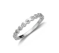 Bague Semi Eternité en Argent 925/1000 - Tailles 61,5