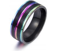 Bague Signet Arc-en-ciel LGBT STAL 162