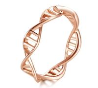Bague simple à double vis en acier titane, bague tendance en acier inoxydable à double vis