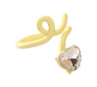 Bague simple réglable en forme de cœur - Texture en alliage - Convient pour un look assorti au quotidien, taille unique, Comme décrit, Comme décrit.