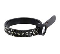 Bague Sizer - Bague Sizer Ruler | Outil de mesure de bague | Taille de bague 1-17 US Bague Sizer Kit de mesure avec verre Magnified avec fenêtre Magnified Window Measurement Tool, Ring Measurer, Siehe