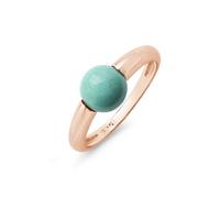 Bague solitaire en argent sterling 925 avec pierre de naissance de décembre, turquoise Arizona, Q 1/2, Pierre précieuse., Turquoise