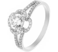 Bague Solitaire - LOVA LOLA VAN DER KEEN - 5.7 mm - Argent Massif 925 - Diamant de Synthèse - Garantie 2 ans 58