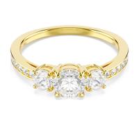 Bague Stilla Attract, Taille ronde, Blanche, Placage de ton or 52