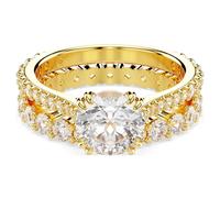 Bague Stilla, Parure (2), Taille Rond, Blanche, Placage de ton or 50