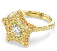 Bague Sublima taille ronde, étoile, lilas, finition or 18 carats