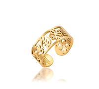 Bague symboles Adinkra de la sagesse africaine Bague ajustable trèfle porte-bonheur Amulette égyptienne Adinkra Gye Nyame Bijoux ethniques porte-bonheur Cadeau patriotique