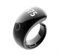 Bague Tasbih numérique pour la pratique spirituelle avec fonction de compteur et analyse d'applications en temps réel (Noir)