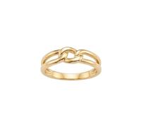 Bague tendance à nœuds entrelacés en acier inoxydable 316L plaqué or, taille ajustable, bijou pour toutes les occasions | LK_SLF_CHR_0440_RJ