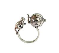 Bague tendance en acier inoxydable pour diffuseur d'huiles essentielles, parfait pour un usage quotidien, une date rétro