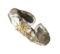 Bague tendance en alliage de zinc robuste offrant une utilisation confortable et longue durée pour un usage quotidien, taille unique, Comme décrit, Comme décrit.