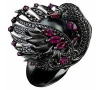 Bague tendance pour femme avec perle cygne blanche rétro classique bijoux lapin bague homme, B, Métal, Aucune pierre précieuse