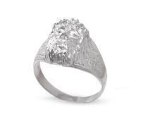 Bague tête de Christ des Gitans en argent massif 925 pour homme, diamètre 15 mm. 65