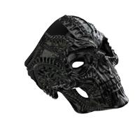 Bague tête de mort en acier titane acier inoxydable style punk unisexe Viking Alien Design bijoux