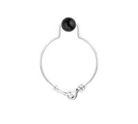 Bague tourmaline noire & argent 925 (50)