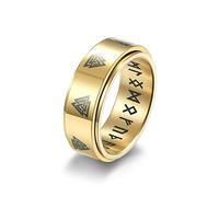 Bague tournante à nœud triangulaire, bague élégante en acier inoxydable pour homme et femme
