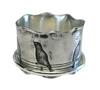Bague tournante en argent avec oiseaux sur un fil - Bague en argent antique pour femme - Bague rotative pour soulager la fatigue - Cadeau de bijoux personnalisé, Siehe Beschreibung, Voir description