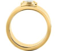 Trussardi Bague Femme, Acier, Collection T-DESIGN, Pierre Octogonale, Idées Cadeau Copine