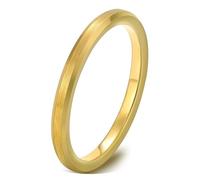 Bague Tungstène Carbide Unisexe 2-8mm, Bague Large Simple Taille 47 à 72 | Alliance de Promesse Brossé