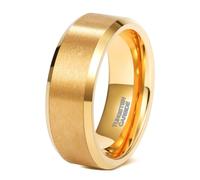 Bague Tungstene Unisexe 2/4/6/8mm, Bague de Fiancaille Large Taille 47 à 75 | Alliance de Promesse Brossé