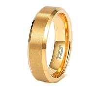 Bague Tungstene Unisexe 2/4/6/8mm, Bague de Fiancaille Large Taille 47 à 75 | Alliance de Promesse Brossé