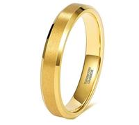 Bague Tungstene Unisexe 2/4/6/8mm, Bague de Fiancaille Large Taille 47 à 75 | Alliance de Promesse Brossé