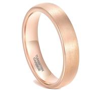 Bague Tungstène Unisexe 3mm/5mm, Bague Fiancaille Large Taille 47 à 70 | Alliance de Promesse Brossé