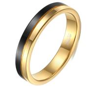 Bague Tungstène Unisexe 4mm, Bague de Fiancaille Simple Taille 47 à 67 | Alliance de Promesse Brossé, avec Groove