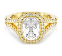 Bague Una Angelic, Taille coussin, Blanche, Doré à l’or 18 carats (750/1000) 52
