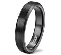 Bague Unisexe Tungstene 2/4/6/8/10mm, Bague de Mariage Large Taille 47 à 72 | Alliance de Promesse Brossé