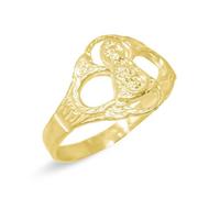 Bague Vierge de Tíscar en or massif 18 carats, tête de 11 mm de large. Sainte patronne de Quesada 56