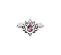 Bague vintage en forme de lotus pour femme, style chinois, bague individuelle élégante, 7, Métal, Pas de pierre précieuse