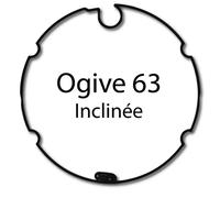 Bagues adaptation moteur Came 45 mm - Ogive inclinee 63