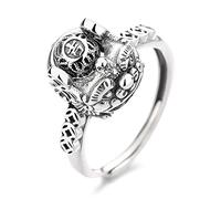 Bagues ajustables for femmes, bagues ouvertes en argent, bague ouverte en argent sterling mat, élégante bague en argent sterling S925 for dames(7)