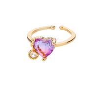 Bagues Bague Bijoux Femme Hommes Anneaux Coeur Pour Femmes Coeur Réglable Anneau Femme Accessoires De Fête De Mariage Redimensionnable Jz5206G