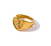 Bagues Bague Bijoux Femme Hommes Bague Coeur Romantique Bague Ange Étanche Anniversaire 6 Yh601Agold