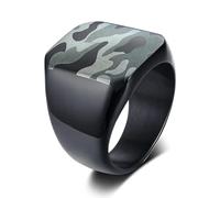 Bagues Bague Bijoux Femme Hommes Bague Homme Unique Carré Fête Bijoux 7 Camouflage