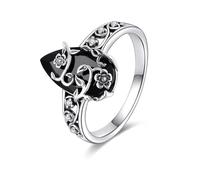 Bagues bohème vintage - Bijoux de doigt tendance, ensemble multi-tailles avec bracelet empilable, d'argent antique, ajustement confortable sans souci, pour dames, festivals de musique, voyage,