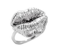 Bagues d ' accent de lèvres brillantes pour femmes, accessoire de doigt ouvert en alliage de zinc, couches pour quotidien, appel de fête, bijoux de déclaration de lèvres, accessoire de doigt